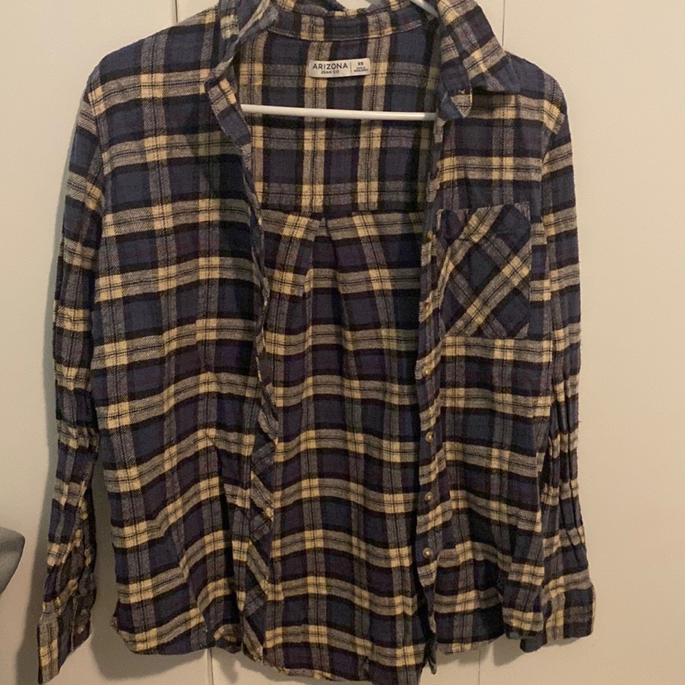 ARIZONA JEAN CO flannel, cotton, size xs, barley worn.